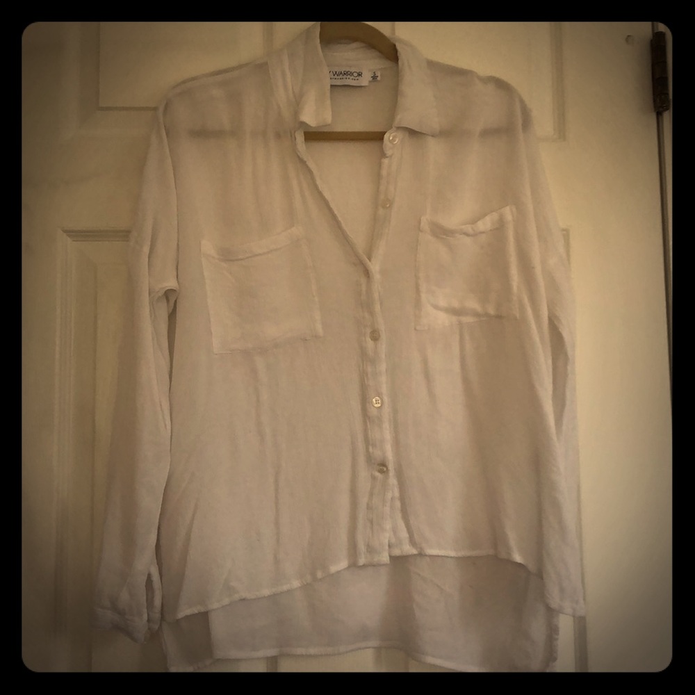 Gypsy Warrior linen relaxed button down